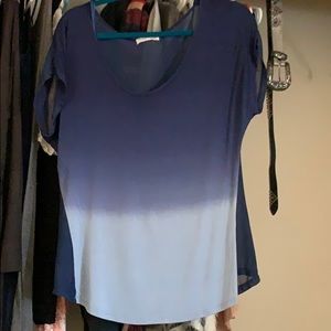 Ombré blue blouse